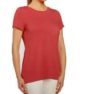 *Joan Voss New York Women's Short Sleeve Long T-Shirt - large